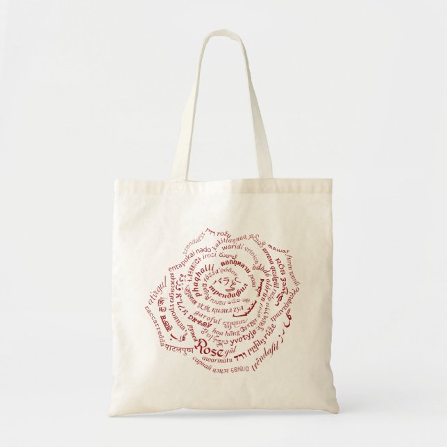 Bolso De Tela Tote de Rosa del mundo (Frente)