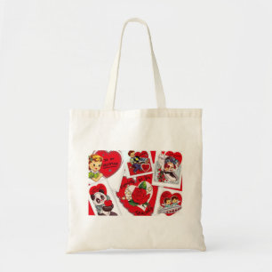 Bolso De Tela Tote de San Valentín vintage para profesor