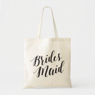Bolso De Tela Tote de script   Noviaria