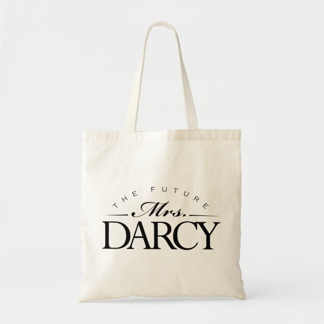 Bolso De Tela "Tote de señora Darcy futura" (Frente)