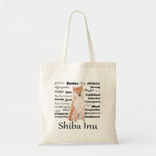 Bolso De Tela Tote de Shiba Inu
