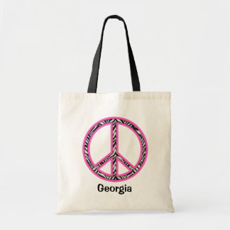 Bolso De Tela Tote de signo de paz