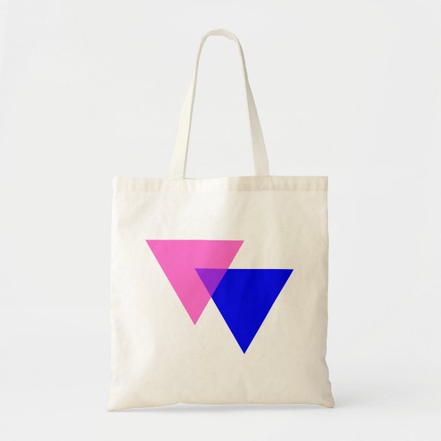 Bolso De Tela Tote de símbolo de bisexuales (Frente)