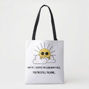 Bolso De Tela Tote de sol gruñón