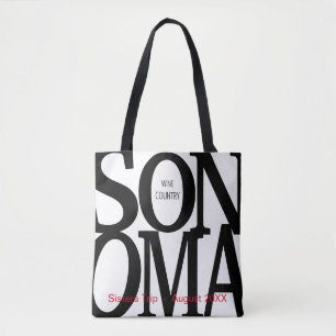 Bolso De Tela Tote de Sonoma Wine Country