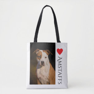 Bolso De Tela Tote de Staffordshire Terrier americano