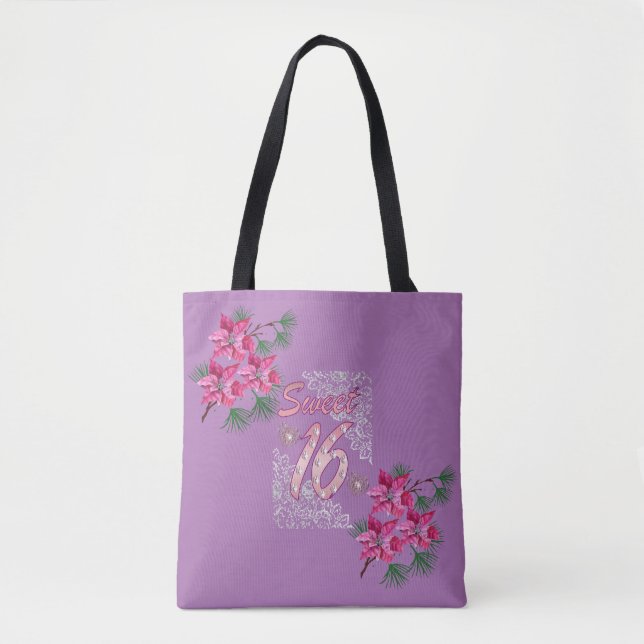 Bolso De Tela Tote de Sweet 16 (Anverso)