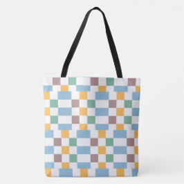 Bolso De Tela Tote de tablero de ajedrez