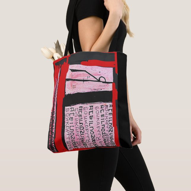 BOLSO DE TELA TOTE DE TECNOLOGÍA Y DEPRESIONES (Detalle)