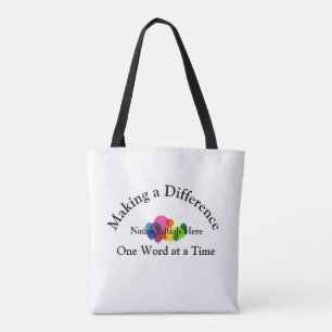 Bolso De Tela Tote de terapeuta de voz