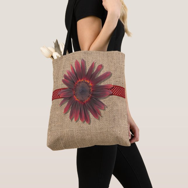 Bolso De Tela Tote de todo sobre - Giro y girasol O'Fire (Detalle)