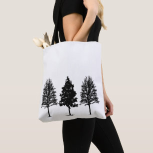 Bolso De Tela Tote de tres árboles
