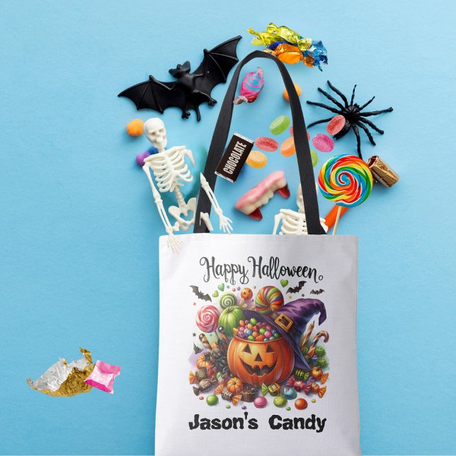 Bolso De Tela Tote De Trick O Trato Personalizado (Subido por el creador)