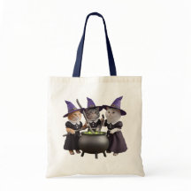 Tote de Trick-or-Treat de Gato Adorable