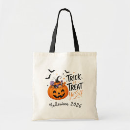 Bolso De Tela Tote de 'Trick or Treat Yo' Self' de Halloween