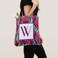 Tote de tulipano monograma