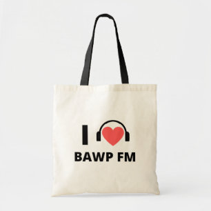 Bolso De Tela Tote de unidad de disco de Pledge de Radio BAWP