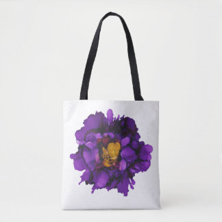 Bolso De Tela Tote de uva y peonía