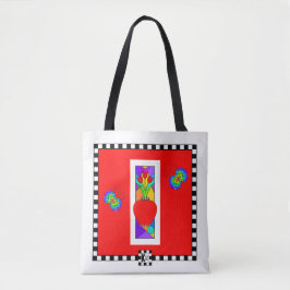 Bolso De Tela Tote de ventana de imagen