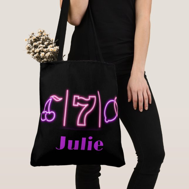 Bolso De Tela Tote de viaje de Chicas de juegos de azar de Casin (Detalle)