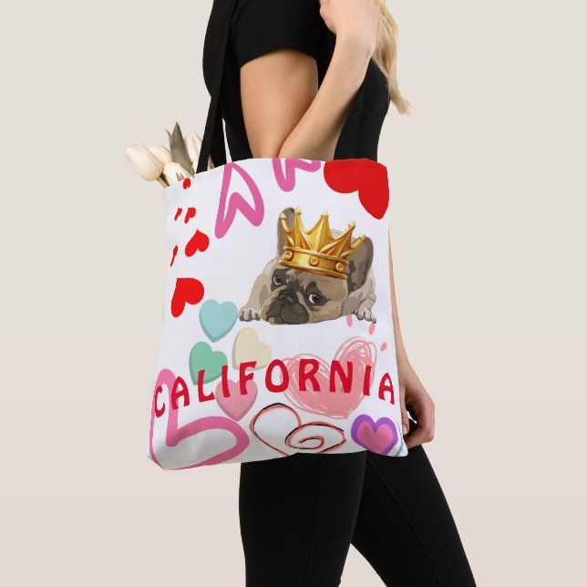 Bolso De Tela Tote de viajes divertidos de verano de California  (Detalle)