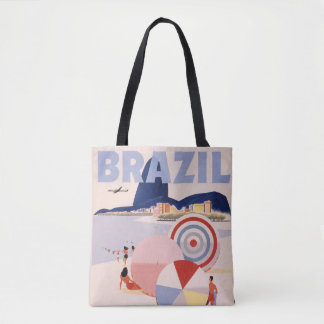 Bolso De Tela Tote de Viajes Vintage - Brasil