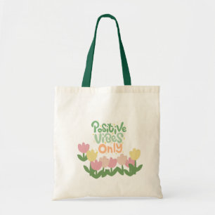 Bolso De Tela Tote de vibraciones positivas