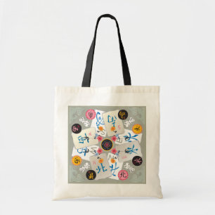 Bolso De Tela Tote de Vientos de Mah Jongg