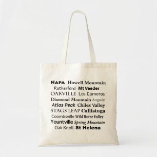 Bolso De Tela Tote de Vino de Napa Canvas