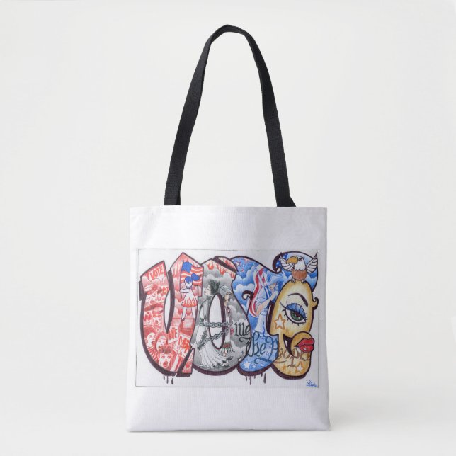 Bolso De Tela Tote de voto (Anverso)