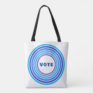 Bolso De Tela TOTE de VOTO MultiBlue (blanco)