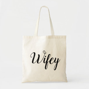 Bolso De Tela Tote de Wifey