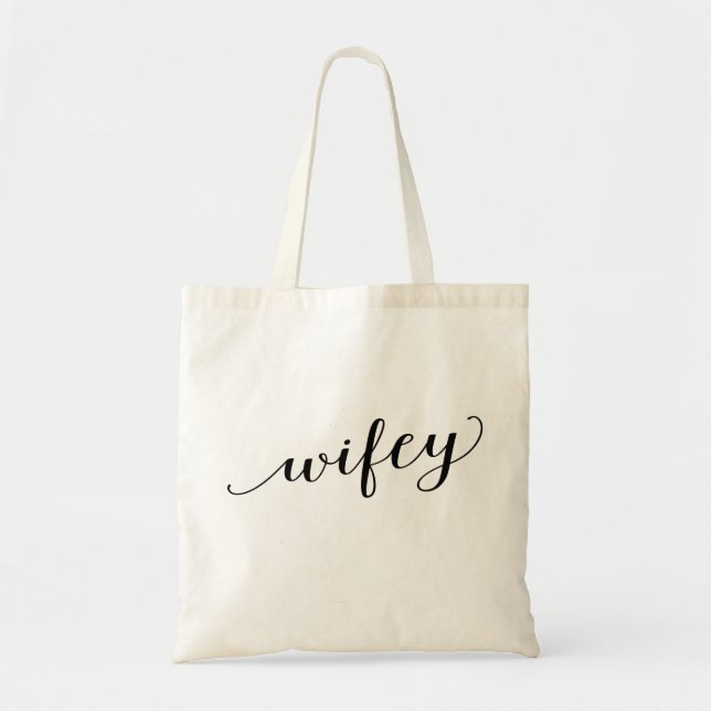 Bolso De Tela Tote de Wifey (Frente)