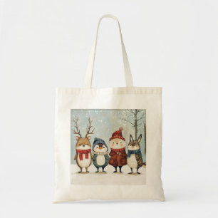 Bolso De Tela Tote de Winter Friends