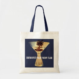 Bolso De Tela Tote de Yacht Club Encrustado