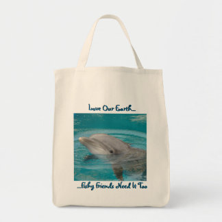 Bolso De Tela Tote del amigo del delfín