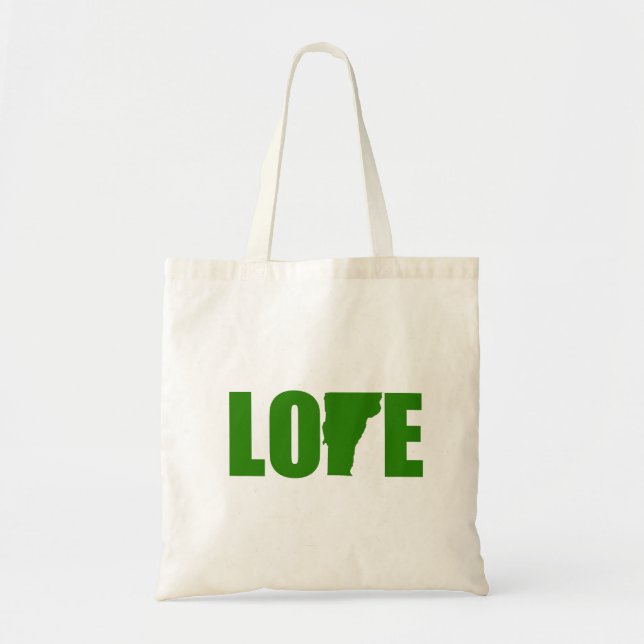 Bolso De Tela Tote del amor de Vermont (Frente)