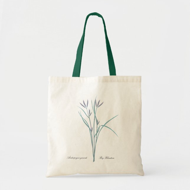 Bolso De Tela Tote del andropogon grande (Frente)