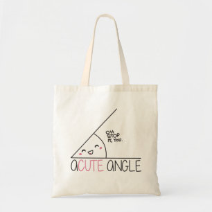 Bolso De Tela Tote del ángulo agudo