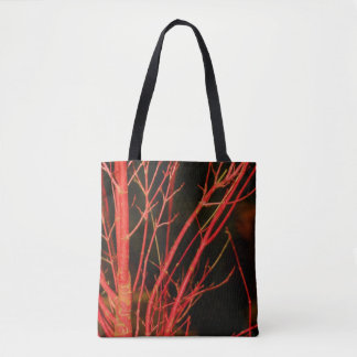 Bolso De Tela Tote del árbol rojo