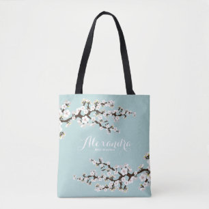 Bolso De Tela Tote del banquete de boda de Sakura de las flores