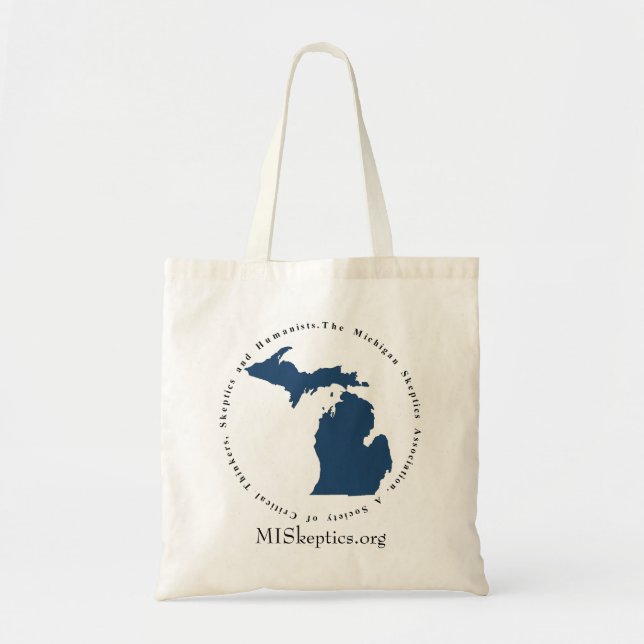 Bolso De Tela Tote del blanco de MISkeptics (Frente)