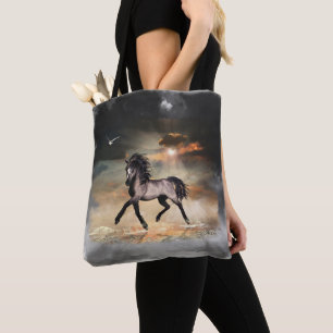 Bolso De Tela Tote del caballo del bailarín de Sun