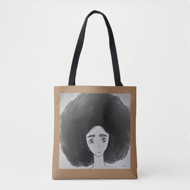 Bolso De Tela Tote del cabello (Anverso)