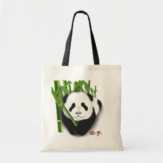Bolso De Tela tote del cachorro de la panda del zi del YUN