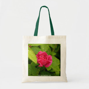Bolso De Tela Tote del capullo de rosa