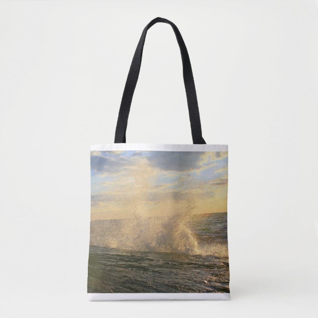 Bolso De Tela Tote del chapoteo (Anverso)