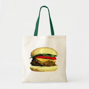 Bolso De Tela Tote del cheeseburger
