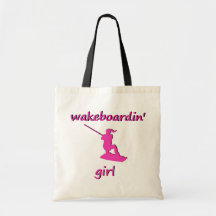 Tote del chica de Wakeboardin