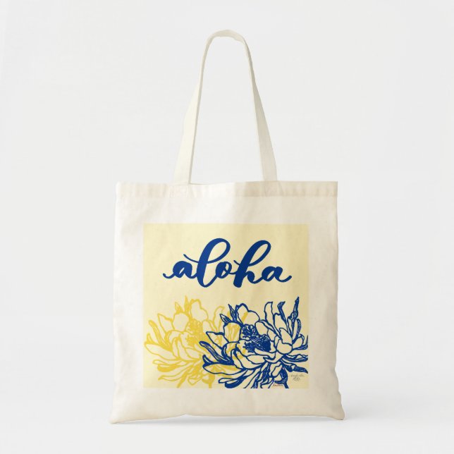 Bolso De Tela Tote del cirio de la hawaiana (Frente)
